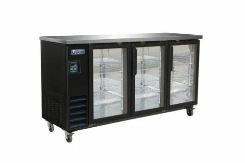 Ikon IBB73-3G-24 Refrigerated Back Bar Storage Cabinet for Three-Section Use