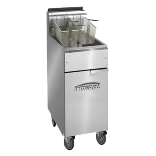 IMPERIAL IFS-50-OP Gas Fryer with 50lb Capacity and Snap Action Thermostat