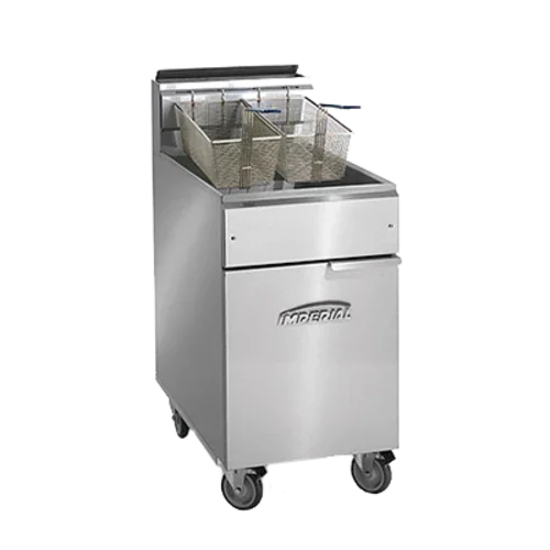 IMPERIAL IFS-75-OP gas fryer with 75 lb capacity and snap action thermostat