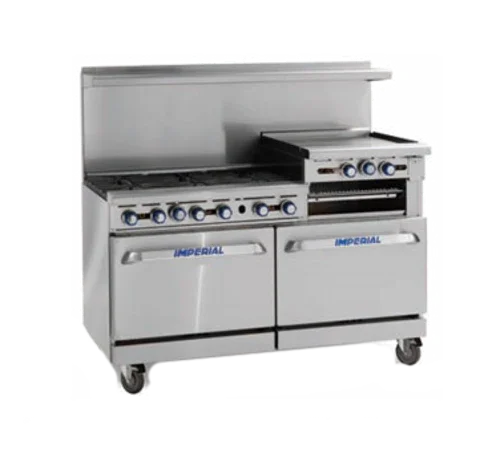IMPERIAL IR-6-G24 pro series gas range with six open burners
