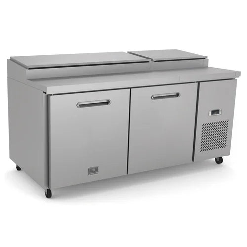 KELVINATOR KCHPT72.9 Refrigerated Pizza Prep Table Two-Section 70-13/16 in W Self-Contained