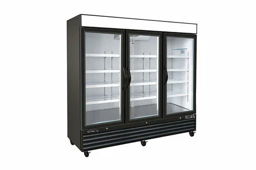 Kool-It KGF-72 DV Freezer Merchandiser with Three Sections and 72 cu-ft Capacity