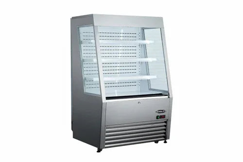 Kool-It KOM-48SS Refrigerated Display Case with 15 cu. ft. Storage Capacity