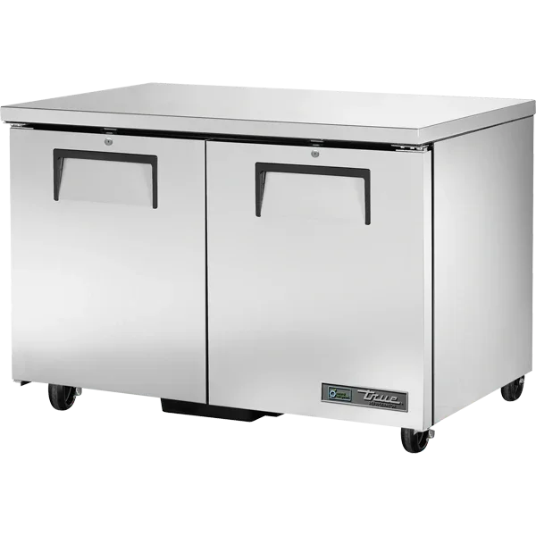 True TUC-48-HC | 48" 2-Solid Door Undercounter Refrigerator  14 cu. ft.