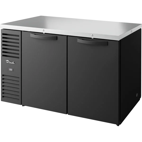 True TBR60-PTSZ1-L-B-SS-SS-1 | 60" 2-Solid Door Pass-Thru Refrigerator | 16 cu. ft.