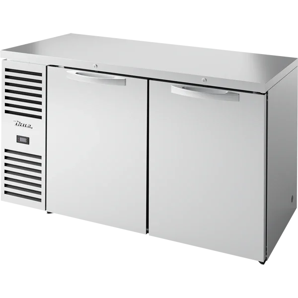 True TBR60-RISZ1-L-S-SS-1 | 60" | 2-Solid Door Reach-In Refrigerator | 16 cu. ft.