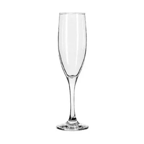 LIBBEY 3796 Flute Glass 6 oz with Safedge Rim and Foot Guarantee