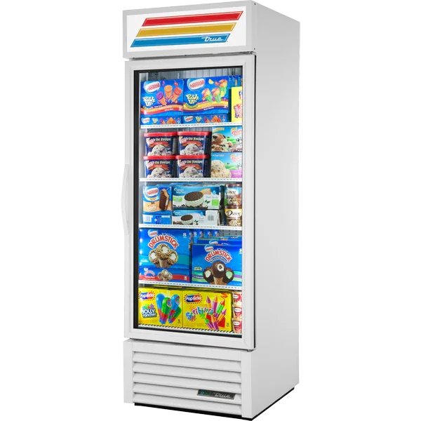True GDM-23F-HC~TSL01 | 27" 1-Glass Door Merchandising Freezer  Bottom Mounted  20.8 cu. ft.