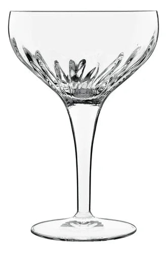Luigi Bormioli A12460BYL02AA01 cocktail glass with etched design and 7.5 oz capacity