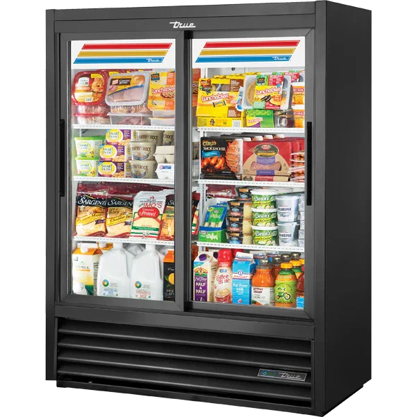 True GDM-41SL-60-HC-LD | 47" 2-Door Sliding Glass Merchandiser  Bottom Mounted  16.5 cu. ft.
