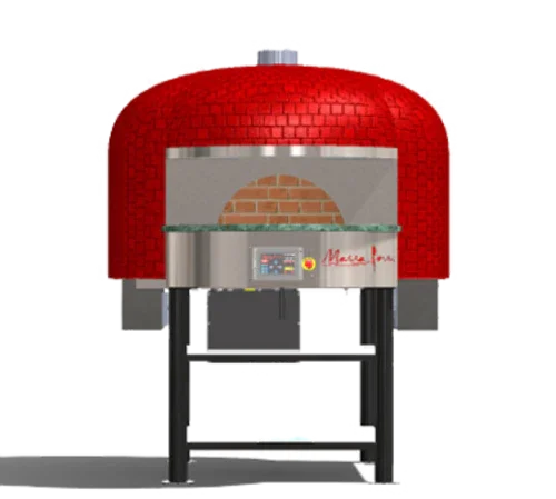 MARRA FORNI RT110WG Neapolitan Wood Gas Fired Oven with Rotating Brick Deck