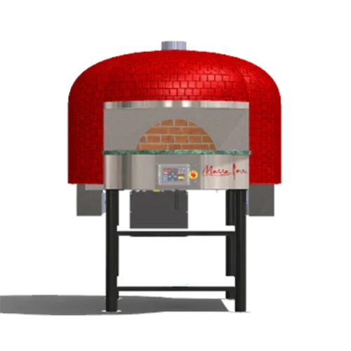 MARRA FORNI RT90WG Neapolitan Wood Gas Fired Oven with Rotating Brick Deck