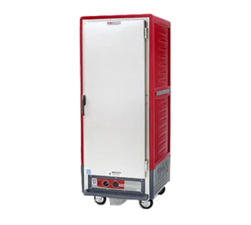 METRO C539-HFS-U Heated Holding Cabinet with Red Insulation and Mobility Features