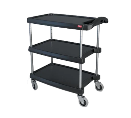 METRO MY1627-34BL Utility Cart with Three Shelves and Open Base