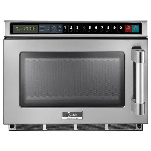 MIDEA 1817G1A Commercial Microwave Oven with 0.6 cu. ft. Capacity and 1800 Watts