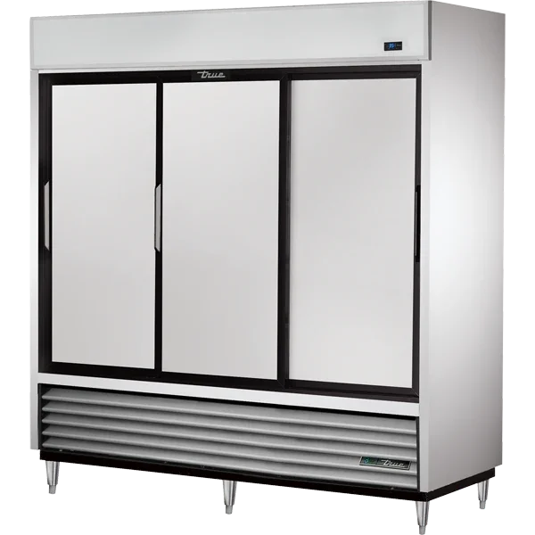 True TSD-69-HC | TSD Series 78" Sliding Door Refrigerator, Bottom Mounted