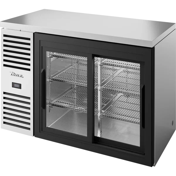 True TBR48-RISZ1-L-S-11-1 | 48" Sliding Glass Reach-In Refrigerator | 11.7 cu. ft.