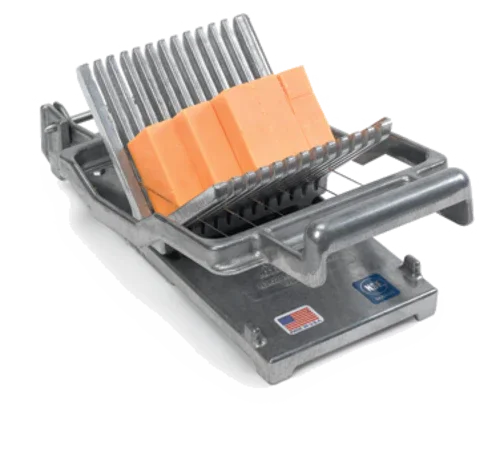 NEMCO 55300A-1 cuts cheese into cubes, sticks, and blocks with precision