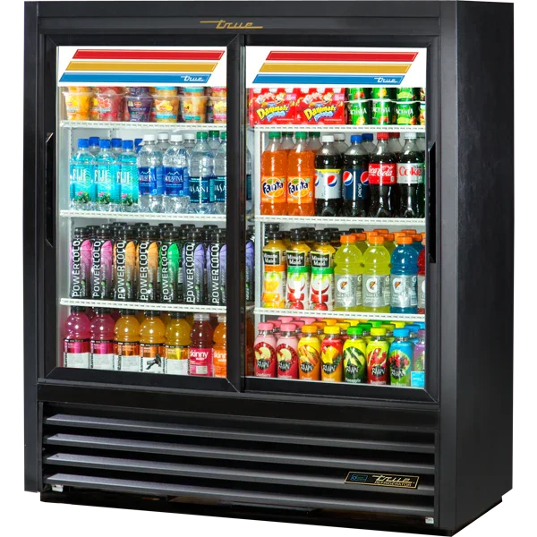 True GDM-41SL-54-HC-LD | 47" 2-Door Sliding Glass  Refrigerated Merchandiser