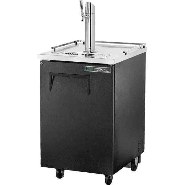 True TDD-1-HC | 24" Black Direct Draw Beer Dispenser  8.3 cu. ft.