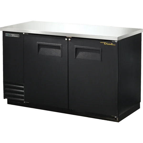True TBB-2-HC | 59" 2-Solid Door Back Bar Cooler  20.3 cu. ft.