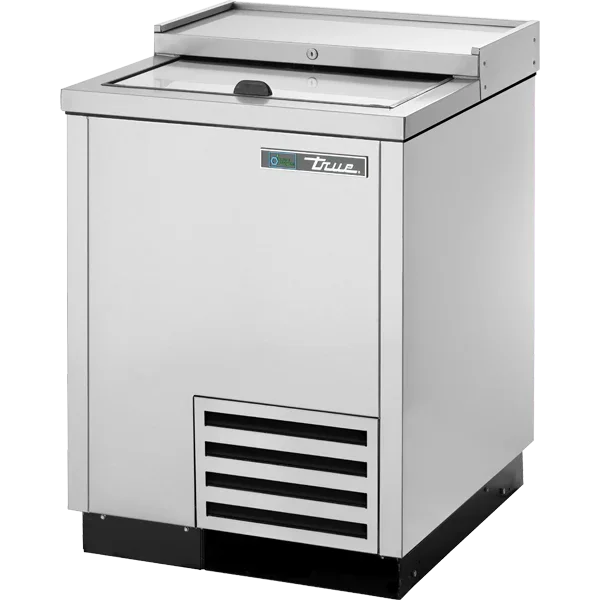 True TD-24-7-S-HC | 25" Solid Slide Lid Stainless Steel Deep Well Horizontal Cooler  7 cu. ft.