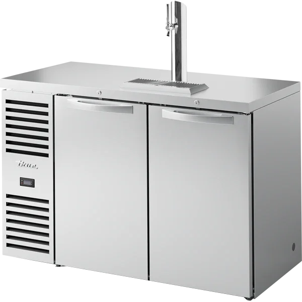 True TDR52-RISZ1-L-S-SS-1 | 52" Single Zone Refrigerator w/ 1 Tap & 2 Doors