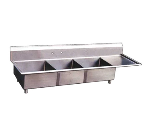 Omcan 22116 Pot Sink 18x18x11 In 3 Bowls