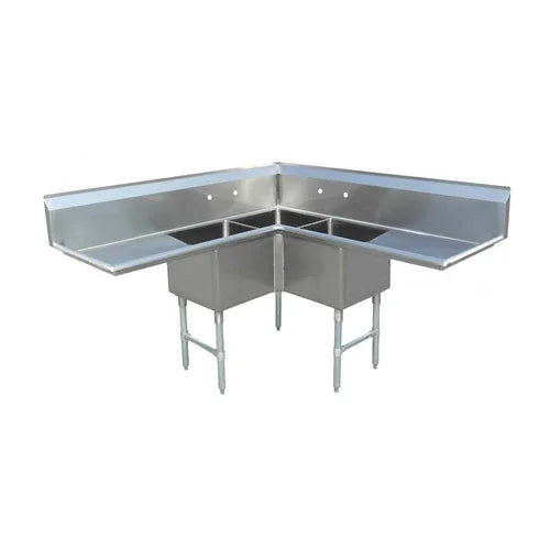 Omcan 43073 Corner Pot Sink 18"x18"x14"