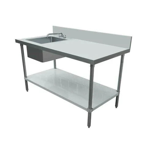 Omcan 43231 Work Table 60" x 30" with Sink