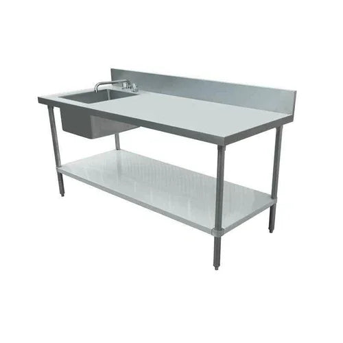 Omcan 43241 Work Table 60" x 30" with Sink