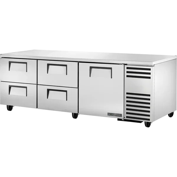 True TUC-93D-4-HC | 93" 1-Solid Door 4-Drawer Undercounter Refrigerator  35.2 cu. ft.