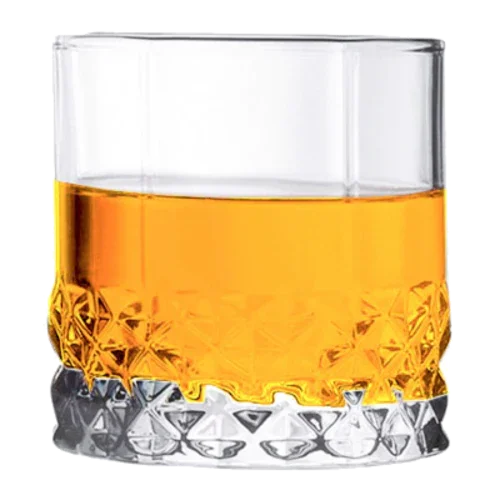 Pasabache PG42943 Pasabahce Valse Rocks Glass, 8-1/4 oz. (245ml), 3 in H, (3 in T 2-3/4 in B), cle
