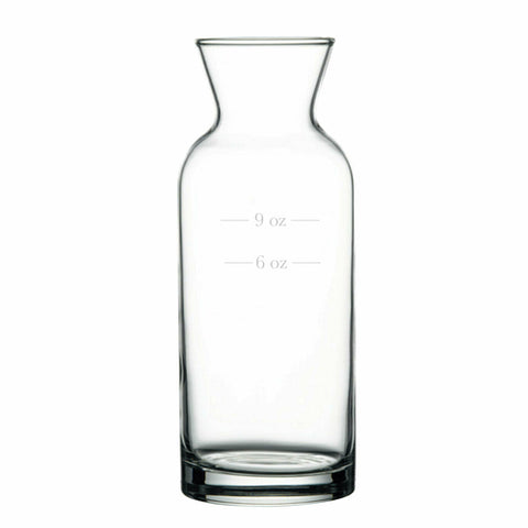 Browne PG43804-6-9 Pasabahce Village Carafe, 12 oz. rim full (with 6 oz. & 9 oz. fill lines), 6-3/4