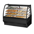 True TDM-DC-59-GE/GE-S-S Display Merchandiser, dry, non-refrigerated, 59-1/4 in W, with lift up curved gl