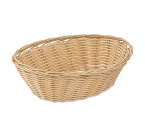 Browne 575443 Basket, 9 in  x 7 in  x 3 in , oval, wire reinforced tops, bottom & ribs, non-ab