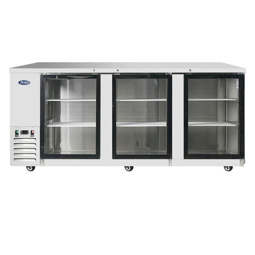 Atosa MBB90GGR Atosa Back Bar Cooler, three-section, 89-3/10 in W x 28-1/10 in D x 40-1/10 in H