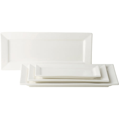 Tableware Solutions ABZ03029 Plate, 9-1/2 in  x 4-1/2 in , rectangular, porcelain, microwave and dishwasher s