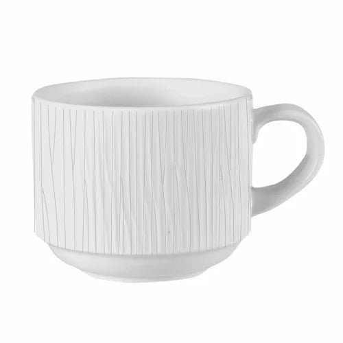 Churchill WHBALSC81 Cup 8 oz with Handle and Stackable Design