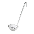 Browne 575706 Optima Ladle, 6 ounce, 13 in L, one-piece, grooved handle, 1.0 mm thickness, sta
