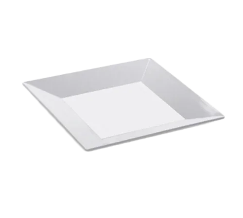 Get ML-92-W | Siciliano | Square Melamine Plate 16 in Break-Resistant Dishwasher Safe