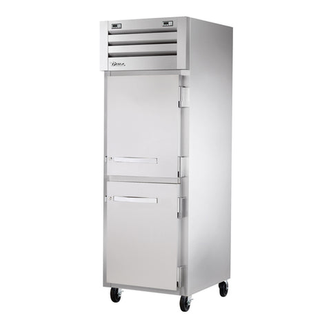 True STR1DTA-2HS-HC SPEC SERIESr Refrigerator/Freezer, reach-in, one-section, (2) stainless steel ha