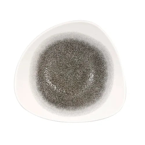 Churchill RKBQTRB91 ceramic triangular bowl, 21 oz., 9-1/4 in, microwave & dishwasher safe