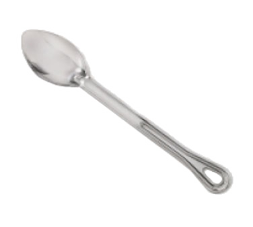 Browne 572131 Conventional Serving Spoon, 13 in L, solid, grooved handle, full-length reinforc