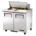 True TSSU-36-08-HC Sandwich/Salad Unit, (8) 1/6 size (4 in D) poly pans, stainless steel insulated