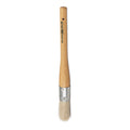 Browne 61100 Pastry Brush, 1 in , oval, stainless metal band, sterilized boar bristles, wood