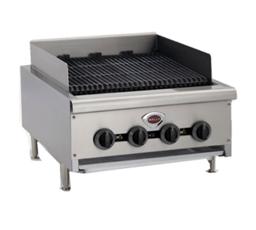Wells HDCB-4830G Charbroiler, natural gas, countertop, 48 in  W, manual controls, (8) cast iron r