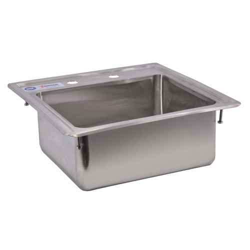 Omcan 39784 (39784) Drop-In Sink, one compartment, self-rimming, 12-1/4 in  wide x 10-1/4 in