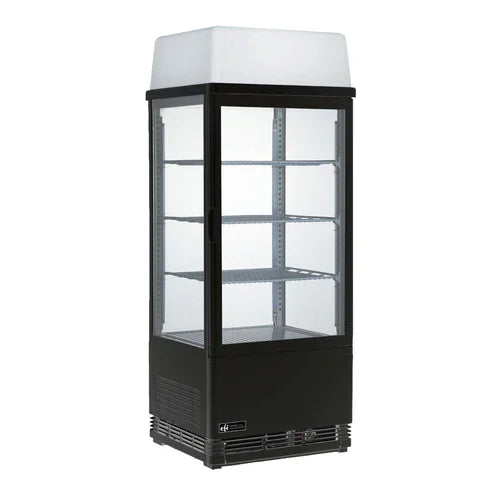 EFI CGSM-1742-B-L | Versa Display | Refrigerated Merchandiser One-Section 2.8 cu. ft.
