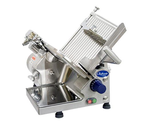Globe GC512 Chefmate Series Medium Duty Compact Slicer, manual, 12 in  diameter knife, top m